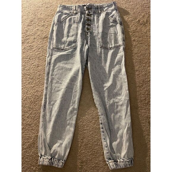 Veronica Beard Jeans Womens High Rise Bolton Elastic Hem Jeans Size 30 EUC